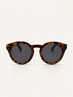 Mango Tortoiseshell Round Sunglasses - Brown/Black